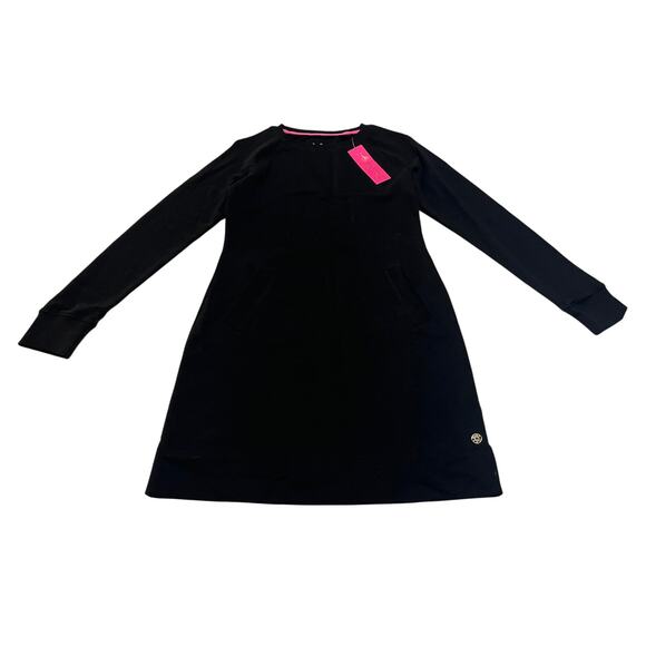 M1-150 LILLY PULITZER NWT Women's Mini Dress With Pockets Black XS - Picture 1 of 10